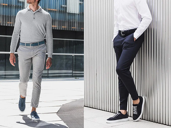 Matching Minimalist Belts and Sneakers