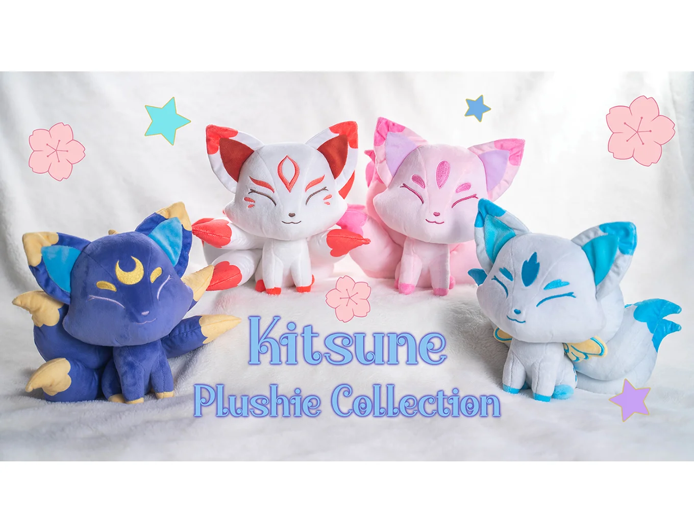 Kitsune Plushies Collection