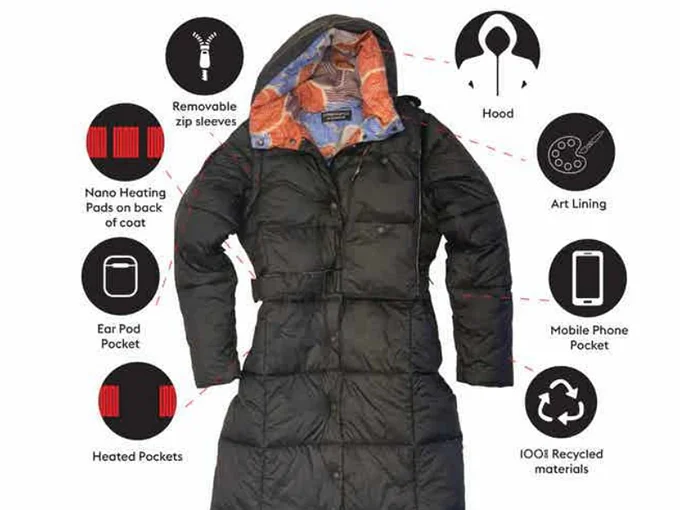Heated Puffer Coat - thumbnail 3