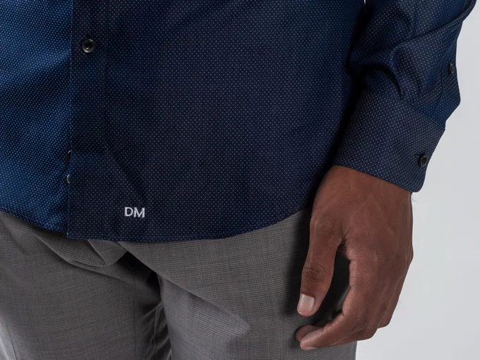 AI Tailored Nanotech Dress Shirt